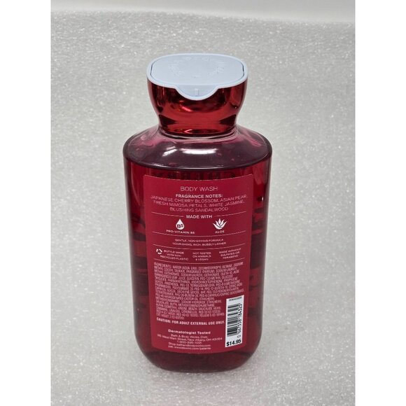 Bath & Body Works Japanese Cherry Blossom Body Wash With Pro-Vitamin B5 & Aloe - Picture 2 of 2